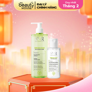 Nước tẩy trang làm sạch da, giúp loại bỏ dầu cho da dầu mụn SVR Sebiaclear Eau Micellaire (75ml/ 400ml)