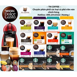 CÀ PHÊ VIÊN NÉN NESCAFE DOLCE GUSTO CÁC VỊ HỘP 16 VIÊN NÉN