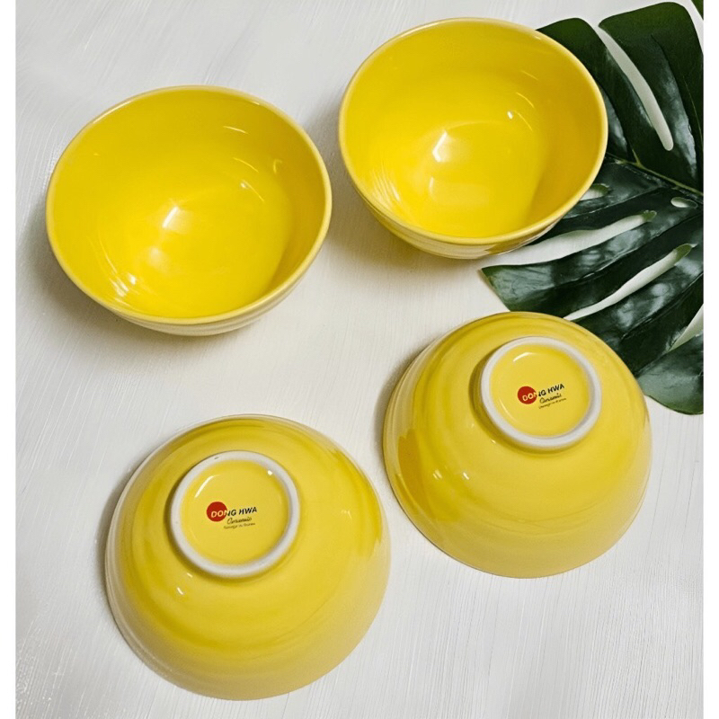 HỘP 5 CHÉN SỨ MÀU VÀNG CAO CẤP CỦA DONGHWA - QUÀ TẶNG NESTLE