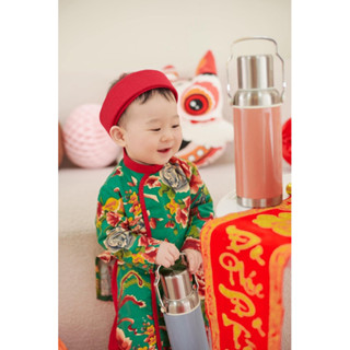 bộ áo dài kèm mấn cho bé trai