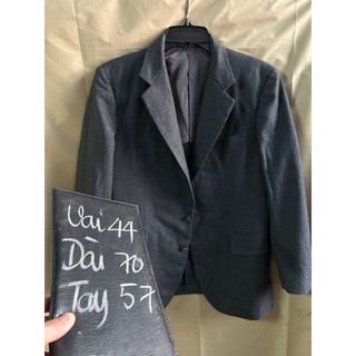 ❣️Áo Vest Blazer Nam Xám vải dày như Dạ Mỏng 1m65 2hands( Hàng Si Nhật)