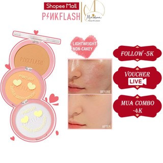 Phấn Phủ PINKFLASH Dạng Nén Kiềm Dầu Lâu Trôi Hiệu Quả Lên Tới 8 Giờ 40g F08