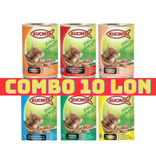 Combo 10 pate KUCINTA, King pet tiết kiệm mix vị - Ameo pet home