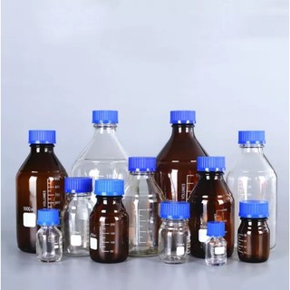 [CHAI ĐỰNG HÓA CHẤT] CHAI THỦY TINH TRUNG TÍNH NẮP VẶN XANH chịu nhiệt 100 -1000ml đựng thuốc thử, lưu mẫu, mỹ phẩm