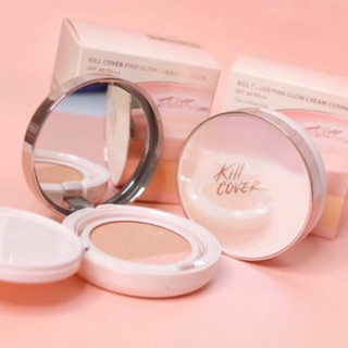 Phấn nước che phủ khuyết điểm lớp nền căng bóng clio kill cover glow cushion spf50+ pa++++