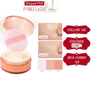 Phấn phủ PINKFLASH kiềm dầu lâu trôi, chống thấm nước 30g F06