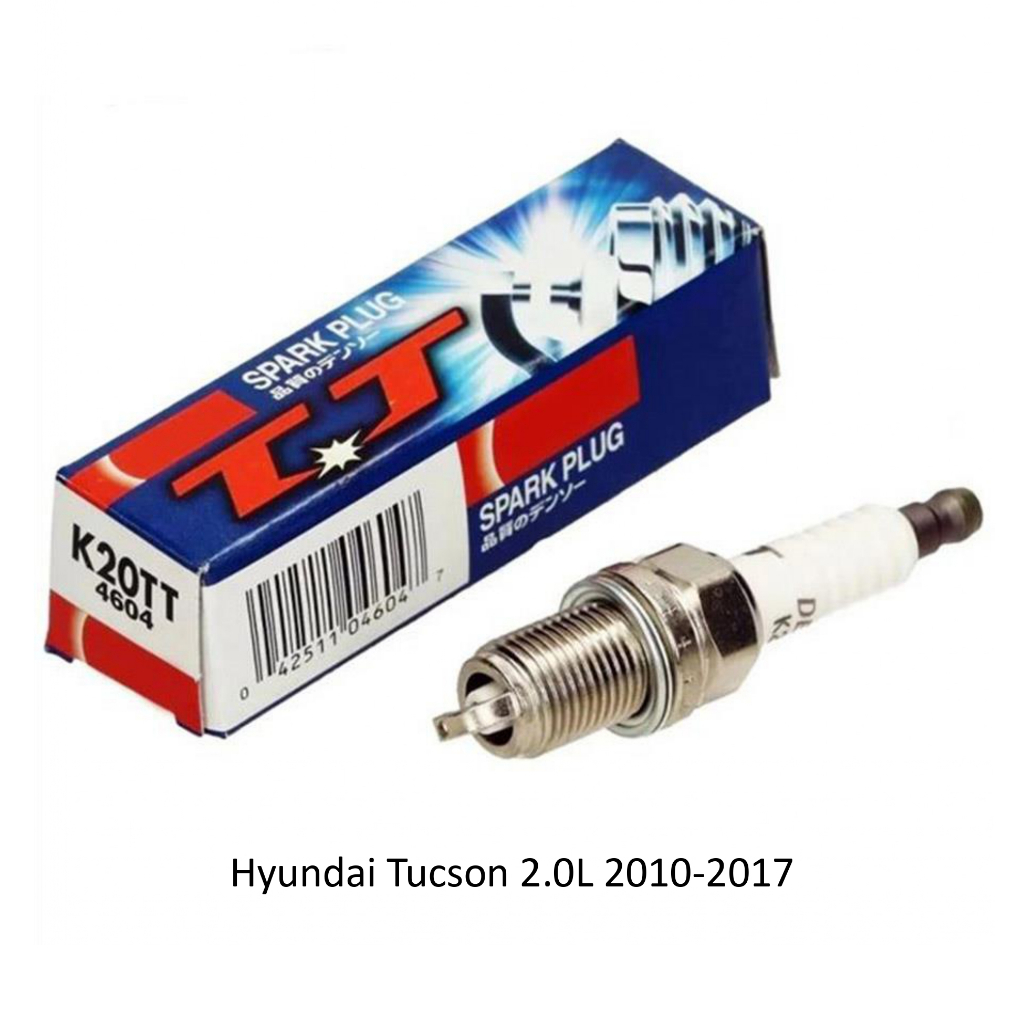 Bộ 4 Bugi xe Hyundai Tucson 2.0L 2010-2017 hàng Denso mã K20TT – 2 đầu kim