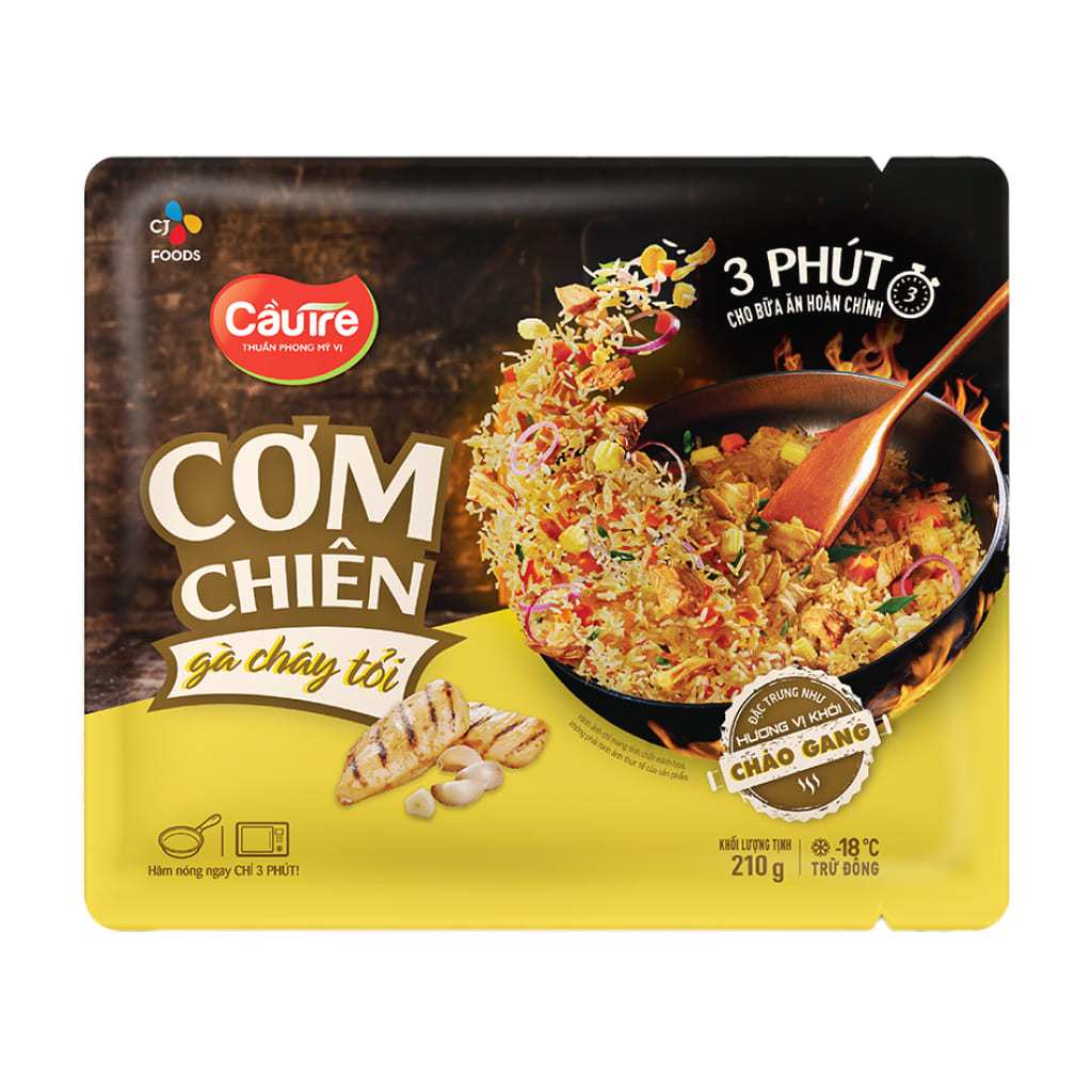 Cơm chiên gà cháy tỏi Cầu Tre gói 210gr [HN giao hàng hoả tốc] - Ảnh 2