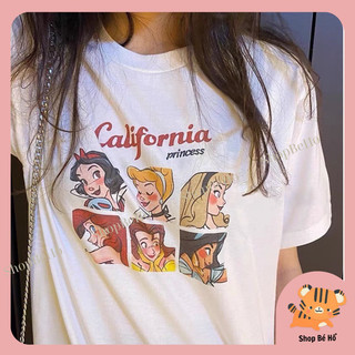 (Siêu sale sốc, ảnh thật tự chụp) Áo Thun Nữ Form Rộng In Hình Trẻ Trung, Áo Thun In Hình CALIFORNIA  Cotton 4 chiều