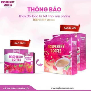 [CHÍNH HÃNG] Cà Phê Mâm Xôi Giảm Cân Raspberry Coffee mẫu mới