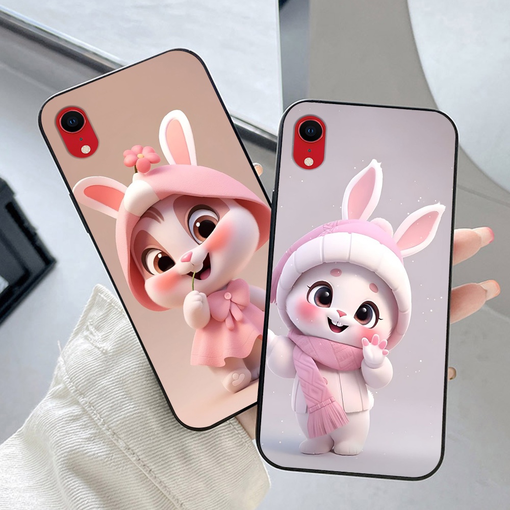 ốp lưng Iphone XR in hình chú thỏ dễ thương siêu cute