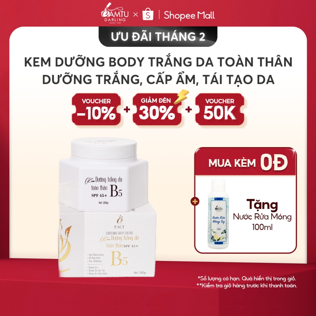 Kem Body trắng da chống nắng P.N.T dưỡng trắng da body toàn thân