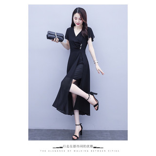 ĐẦM BIGSIZE XÒE TÙNG XẺ CỔ V ĐẮP CHÉO TAY CÁNH TIÊN ES’LEE