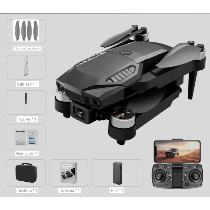 FLYCAM F198 - ĐỘNG CƠ KHÔNG CHỔI THAN BỀN  - Hàng tập bay giá rẻ | BigBuy360 - bigbuy360.vn