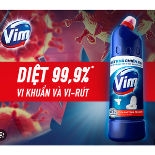 Nước tẩy bồn cầu & nhà tắm VIM diệt khuẩn