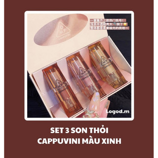 😈săn sale😈set 3 son thỏi cappuvini - logod.m