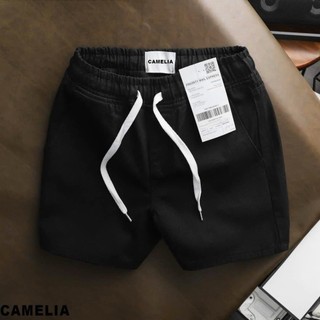 Quần Short Jean Trơn Form Trên Gối Basic