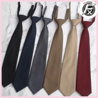 Cà Vạt Thắt Sẵn Màu Trơn Hàng Loại 1 - Cà Vạt Nơ JK phong cách nữ nam sinh Nhật Bản Fxshop (Có Clip, Ảnh Thật)