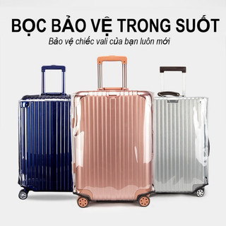 Vỏ bọc bảo vệ vali bằng nhựa trong suốt size 20 24 28 - RUMEBAG
