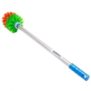 Chổi Cọ Nhà Vệ Sinh Cán inox, chổi cọ toilet cong 2 mặt (Cọ bồn cầu, Cọ toilet)
