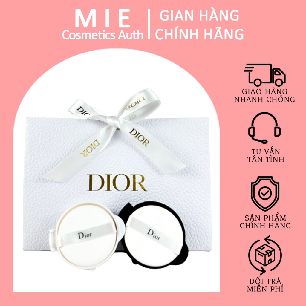 Lõi Cushion thay thế Diorsnow, lõi Cushion Dior đen, lõi cushion thay thế chính hãng ( TẶNG KÈM BÔNG PHẤN )