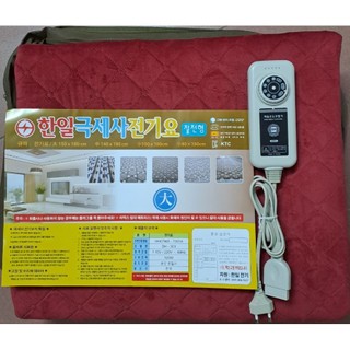 CHĂN ĐIỆN HÀN QUỐC CHẤT LIỆU NHUNG ĐỎ CAO CẤP 1m8 x 1m4