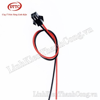 Cáp 2 sợi, 1 đầu cái sm2.54-2p 22awg dài 20cm, 30cm