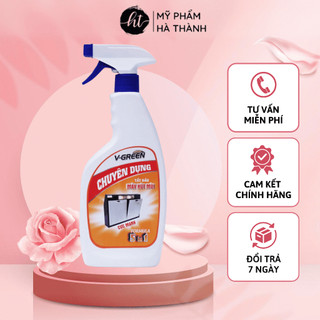 Xịt Tẩy Dầu Máy Hút Mùi Vgreen 620ml Đánh Bay Dầu Mỡ Máy Hút Mùi, Bếp Ga, Bếp Từ, Tường Bếp - HT046