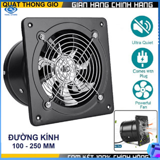 【💎BH1 tháng Quạt Hút Gió, Quạt Thông Gió Hút Mùi Nhà Bếp , Nhà tắm , Nhà vệ sinh Cánh Và Vỏ Sắt, Mô Tơ Dây Đồng 100%