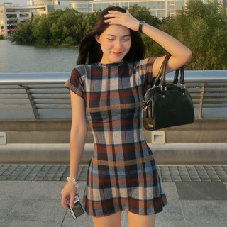 Đầm ERRORIST Checked Gals Dress