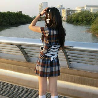 Đầm ERRORIST Checked Gals Dress