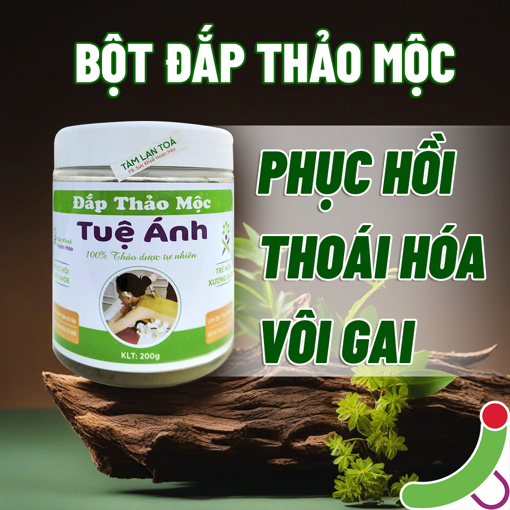 BỘT ĐẮP THẢO MỘC - 200g - Trục hàn sâu - Hỗ trợ điều trị thoái hóa nặng hiệu quả