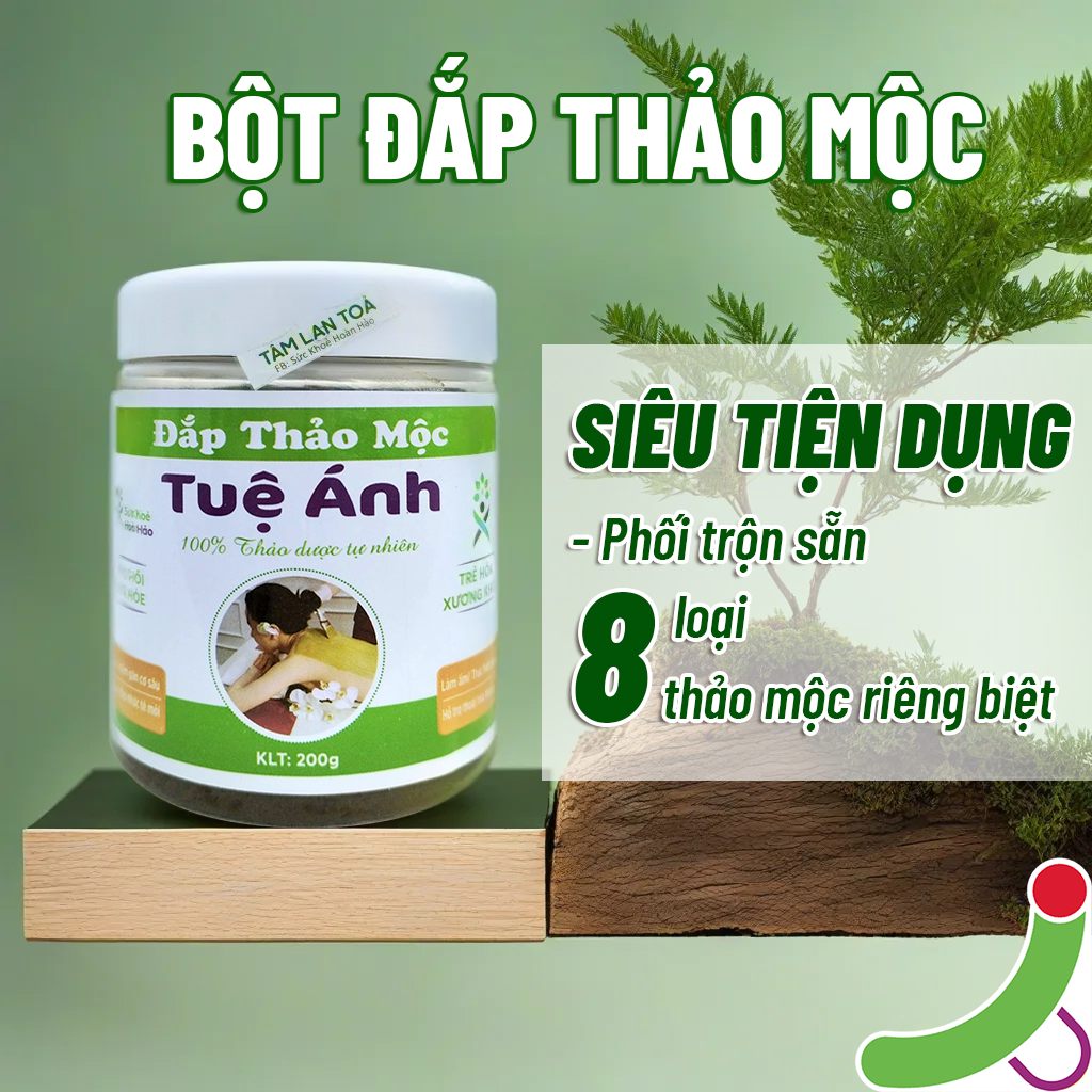 BỘT ĐẮP THẢO MỘC - 200g - Trục hàn sâu - Hỗ trợ điều trị thoái hóa nặng hiệu quả