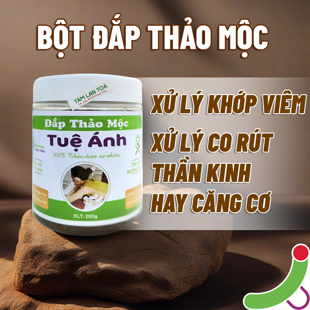 BỘT ĐẮP THẢO MỘC - 200g - Trục hàn sâu - Hỗ trợ điều trị thoái hóa nặng hiệu quả