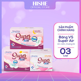 Băng vệ sinh bạc hà siêu mỏng  thấm hút  thoáng khí Jiskin - ban ngày - ban đêm - hàng ngày