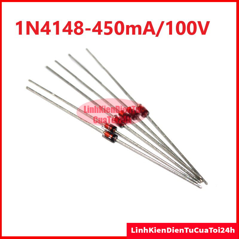 Túi 10 Con - Diode Xung 1N4148 450mA 100V Chân Cắm DO-35 DIP - Diode Zenner 4148