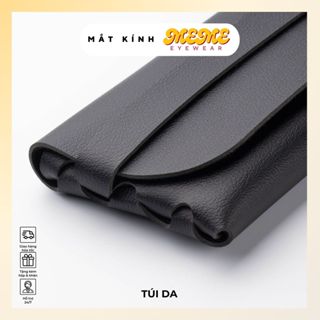 Túi Da Đựng Kính Mắt Kính MEME Nam Nữ Thời Trang Túi Đựng Kính [ TÚI DA ]