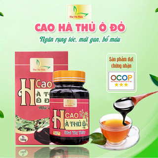 Cao Hà Thủ Ô Nguyên Chất 100g Mai Thị Thủy - Giúp làm đen tóc, chống rụng tóc, phục hồi khô tóc