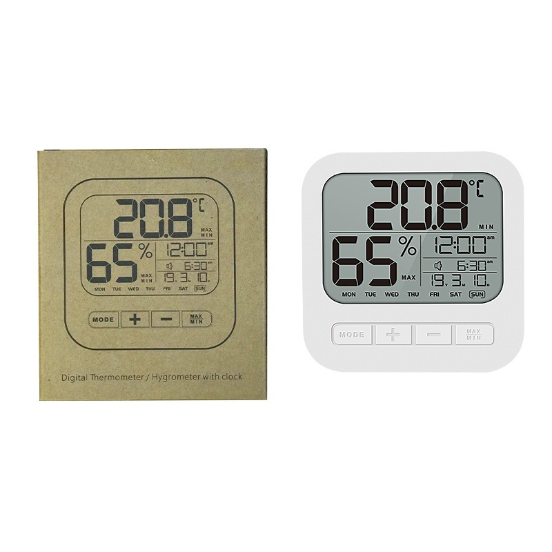 Nhiệt kế điện tử 3 trong 1 Phòng ngủ Nhiệt kế đa chức năng Dự báo thời tiết thuận tiện