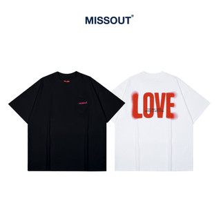 Áo Thun Heart Pocket Tee Missout Unisex - Black/White