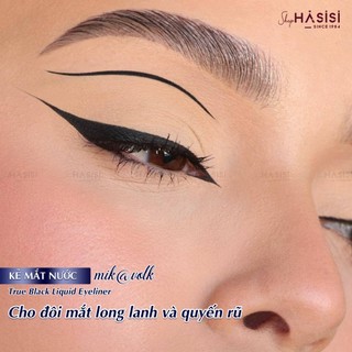 Mắt Nước Chấm Cọ MIK@VONK - True Black Liquid Eyeliner 5ml