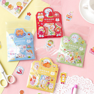 Set 60 sticker hoạ tiết hoạt hình dễ thương-Tiệm Ốc Sột