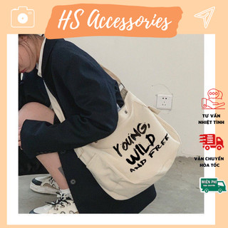 Túi đeo chéo nam nữ Vải Canvas đeo vai Young Wild Phong Cách trẻ trung Thời Trang - TT16