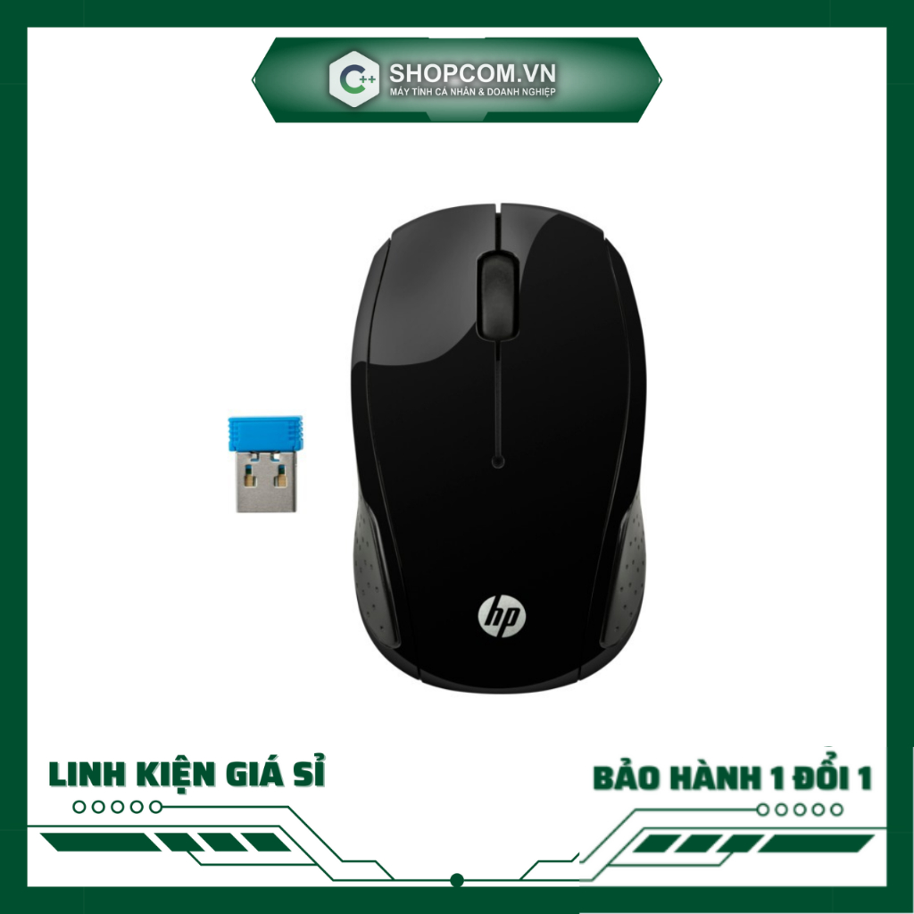 [BH 12 THÁNG 1 ĐỔI 1] Chuột không dây HP - 200 Wireless Mouse G3k