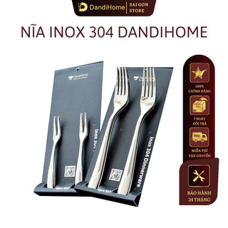  Bộ 6 nĩa inox 304 DandiHome 2020 cao cấp sang trọng tinh tế 