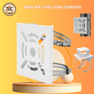 Bích bắt cột cho camera , mặt bích gắn cột cho camera giám sát