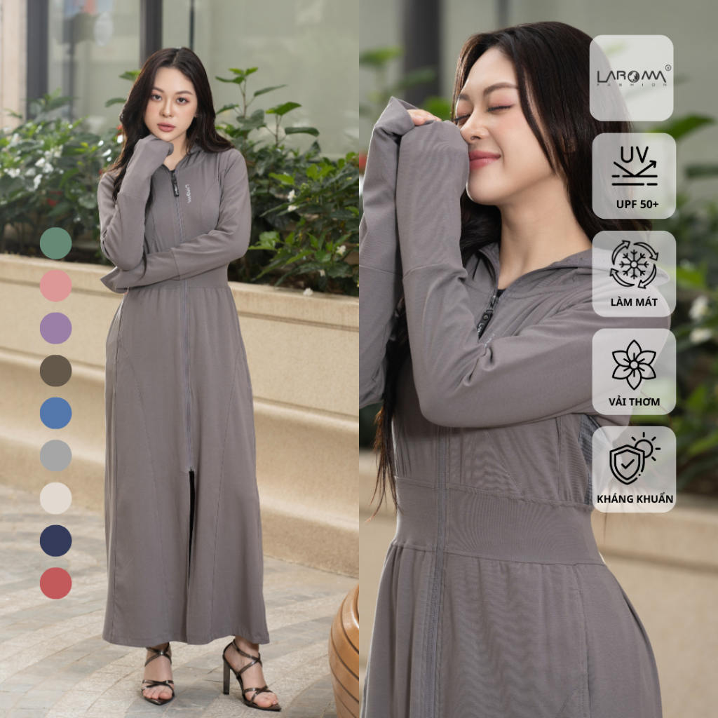 Choàng Chống Nắng Nữ Cotton Laroma| UPF50+ | Vải Thơm | Làm Mát | Thời Trang | Đa Dụng