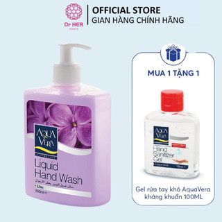 Nước rửa tay kháng khuẩn AQUAVERA chiết xuất tự nhiên hương hoa tử đinh hương 500ML AQUA2003