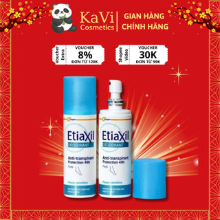 Xịt khử mùi chân Etiaxil Khử mùi, ngăn ngừa mồ hôi chân 48h Dạng Phun Sương 100ml - Kavi Cosmetics