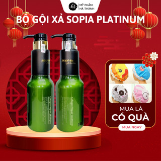 Bộ Gội Xả SOPHIA PLATINUM Hàn Quốc 500ml Siêu Mềm Mượt – Cam Kết Hàng Chính Hãng 100% Phục Hồi Tóc Hư Tổn - HT161